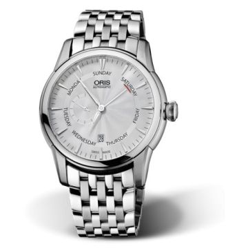 Oris Artelier Small Second Pointer Day 44 Stainless Steel / Silver / Bracelet