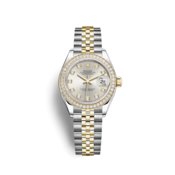 Rolex Lady-Datejust 28 Rolesor Yellow Diamond / Jubilee / Silver Diamond