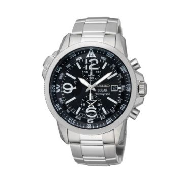 Seiko Prospex Land SSC075P1 Stainless Steel / Black / Bracelet