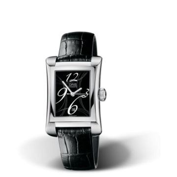 Oris Rectangular Date 25.9 Stainless Steel / Black