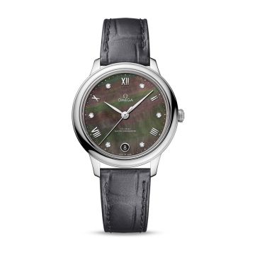 Omega De Ville Master Chronometer 34 Stainless Steel / Brown MOP - Diamond