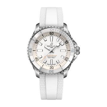 Breitling SuperOcean Automatic 36 Stainless Steel / White / Ruber