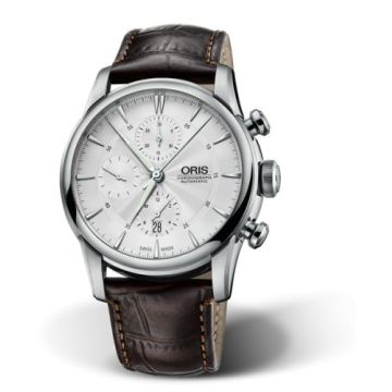 Oris Artelier Chronograph 44 Stainless Steel / Silver