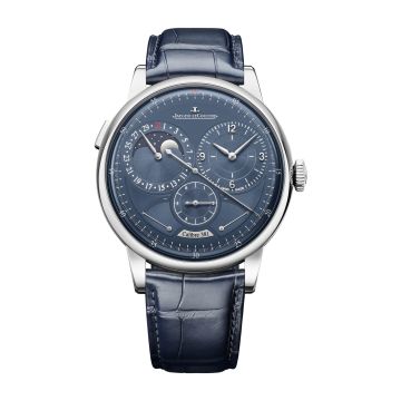 Jaeger-LeCoultre Duomètre Quantième Lunaire Stainless Steel / Blue