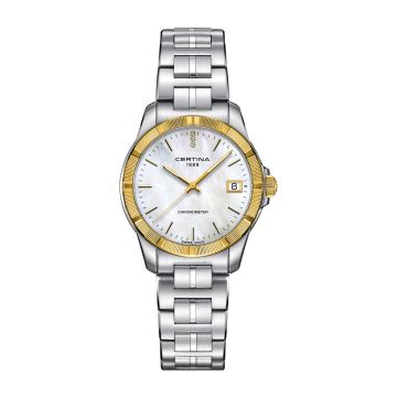 Certina DS Jubile Lady Quartz Stainless Steel - Yellow Gold / MOP / Bracelet