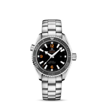 Omega Seamaster Planet Ocean 600M Co-Axial 37.5 Stainless Steel / Orange Numerals / Bracelet