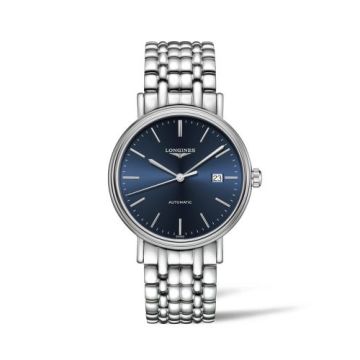 Longines Presence 40 Automatic Stainless Steel / Blue / Bracelet