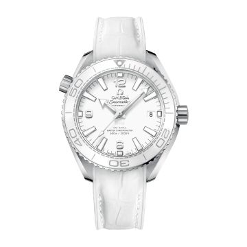 Omega Seamaster Planet Ocean 600M Co-Axial 39.5 Master Chronometer Stainless Steel / White / Alligator