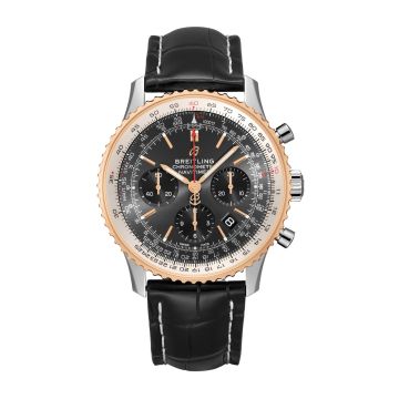 Breitling Navitimer 1 B01 Chronograph 43 Stainless Steel / Red Gold / Grey / Croco / Pin