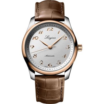 Longines Master Collection 40 Date Stainless Steel - Pink Gold / Silver