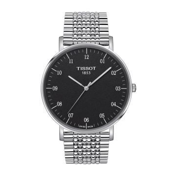 Tissot Everytime Large Stainless Steel / Black / Bracelet
