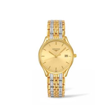 Longines Lyre Quartz 32 Yellow Gold PVD / Champagne / Bracelet