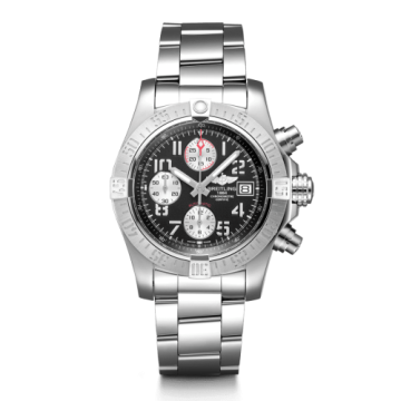 Breitling Avenger II Stainless Steel / Volcano Black / Bracelet
