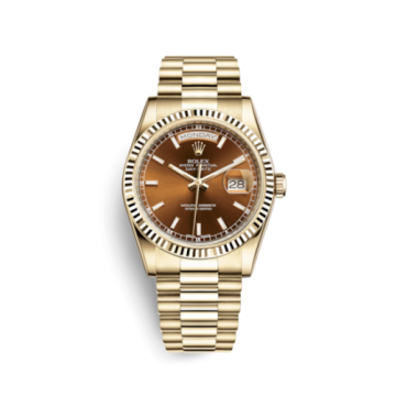 Rolex Day-Date 36 Yellow Gold Fluted / President / Coagnac