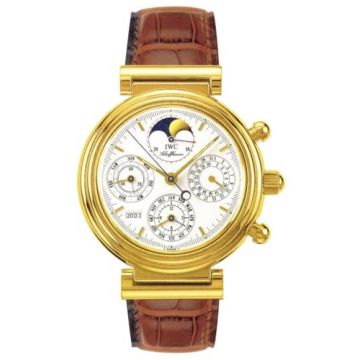 IWC Schaffhausen Da Vinci Perpetual Yellow Gold / White / English