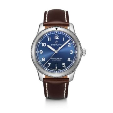 Breitling Navitimer 8 Automatic 41 Stainless Steel / Blue / Brown Calf