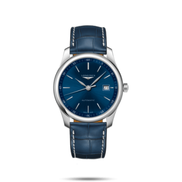 Longines Master Collection 40 Date Stainless Steel / Blue / Alligator XL