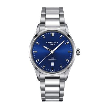 Certina DS-2 Quartz Stainless Steel / Blue / Bracelet