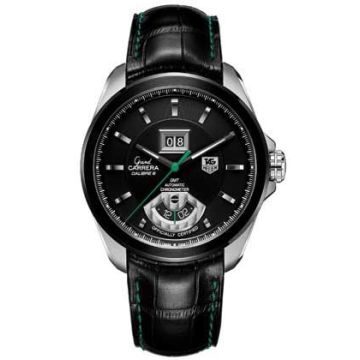 TAG Heuer Grand Carrera Calibre 8 RS Grande Date GMT Stainless Steel - PVD / Black / Singapore Grand Prix