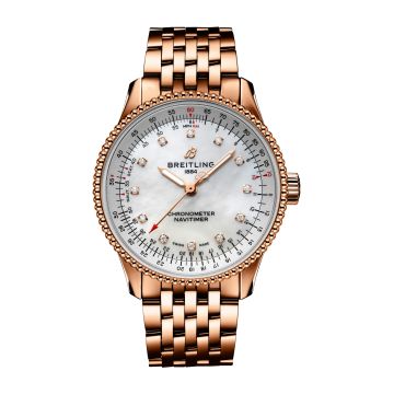 Breitling Navitimer 1 35 Automatic Red Gold / MOP / Bracelet