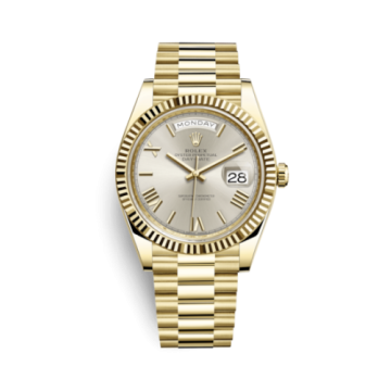 Rolex Day-Date 40 Yellow Gold / Silver - Roman