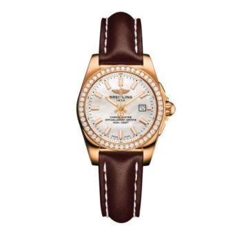 Breitling Galactic 29 Rose Gold / Diamond / Pearl / Calf