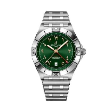 Breitling Chronomat 40 GMT Stainless Steel / Green / Middle East
