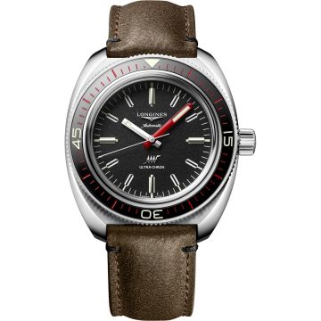 Longines Ultra-Chron Diver Stainless Steel / Black / Strap