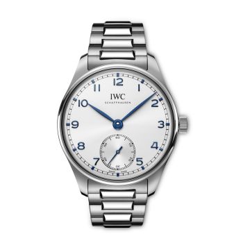 IWC Schaffhausen Portugieser Automatic 40 Stainless Steel / Silver - Blue / Bracelet