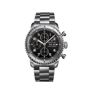 Breitling Aviator 8 Chronograph 43 Stainless Steel / Black / Bracelet