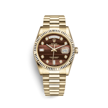 Rolex Day-Date 36 Yellow Gold Fluted / President / Bull's Eye