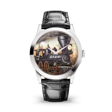 Patek Philippe Calatrava 5089 White Gold / Steam Locomotives