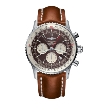 Breitling Navitimer Rattrapante Stainless Steel / Panamerican Bronze / Calf / Folding