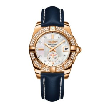 Breitling Galactic 36 Automatic Rose Gold / Diamond / Pearl Diamond / Calf