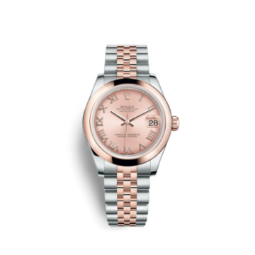 Rolex Datejust 31 Rolesor Everose Domed / Jubilee / Pink Roman