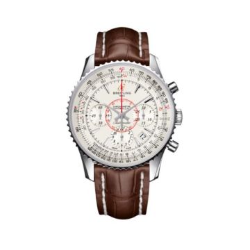Breitling Montbrillant 01 Stainless Steel / Mercury Silver / Croco