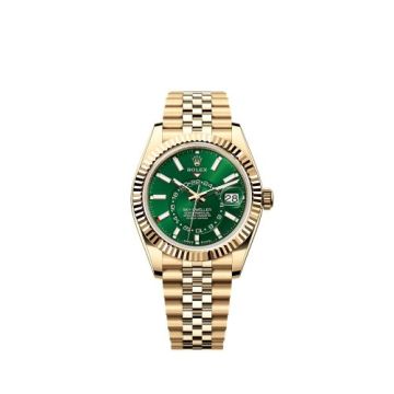 Rolex Sky-Dweller Yellow Gold / Green / Jubilee