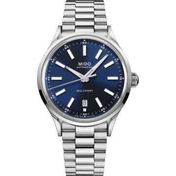Mido Multifort Powerwind Stainless Steel / Blue / Bracelet
