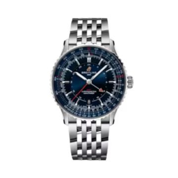 Breitling Navitimer GMT 41 Automatic Stainless Steel / Blue / Bracelet / Samurai Japan