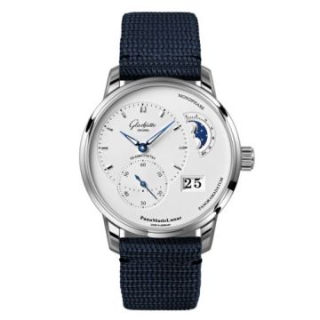 Glashütte Original PanoMatic Lunar Stainless Steel / Silver / Synthetic