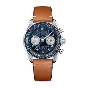Omega Speedmaster Chronoscope Master Chronometer Stainless Steel / Blue / Calf