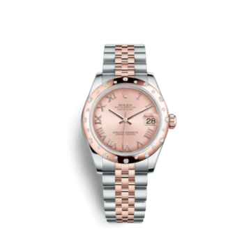 Rolex Datejust 31 Rolesor Everose Domed Diamond / Jubilee / Pink Roman