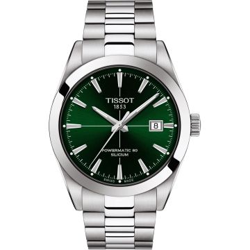 Tissot Gentleman Powermatic Stainless Steel / Green / Bracelet