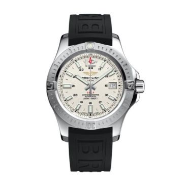 Breitling Colt 41 Automatic Stratus Silver / Rubber