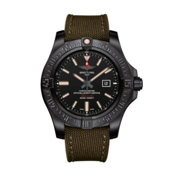 Breitling Avenger Blackbird 48 Black Titanium / Volcano Black / Military / Pin