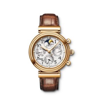 IWC Schaffhausen Da Vinci Perpetual Yellow Gold / Silver / English