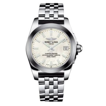 Breitling Galactic 36 Stainless Steel / SleekT / Pearl / Bracelet