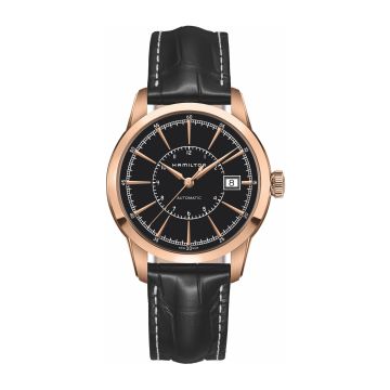 Hamilton Railroad 40 Auto Rose Gold / Black