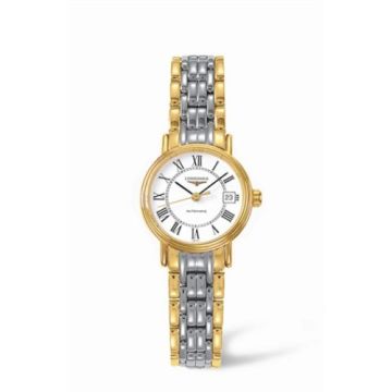 Longines Presence 25.5 Automatic Yellow Roman Bracelet Two Tone