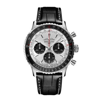 Breitling Navitimer B01 Chronograph 43 Stainless Steel / Silver / Alligator - Folding